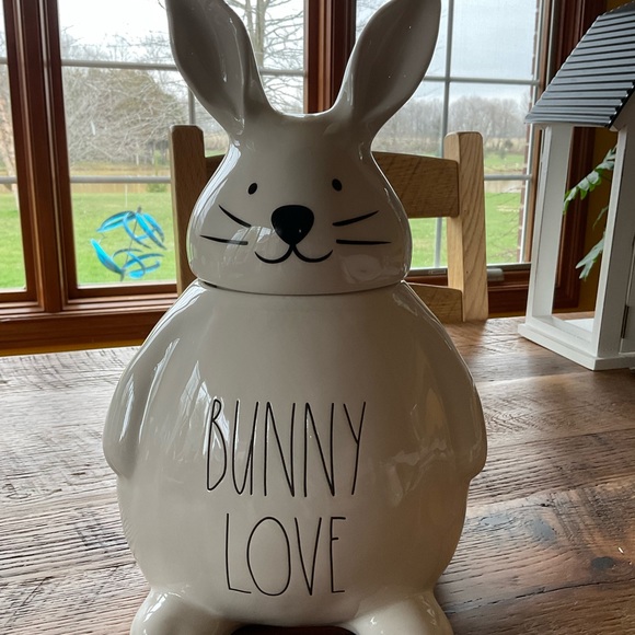 Rae Dunn Holiday Rae Dunn Bunny Love Canister Poshmark